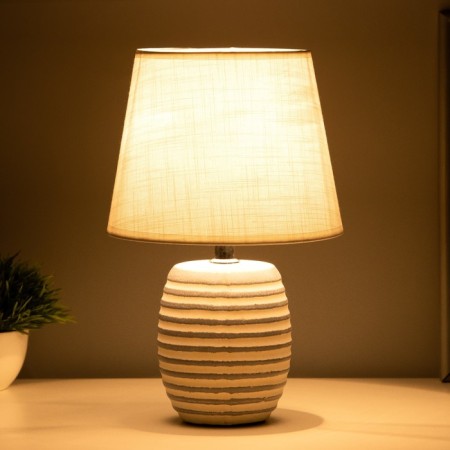Alatei table lamp E14 40W white-gray 17x17x28 cm-1