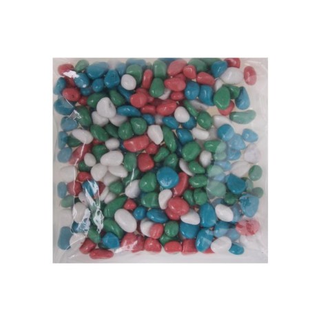 The soil for the aquarium "Galki is colored, light-white-turquoise-pink" 800g FR 8-12 mm-2