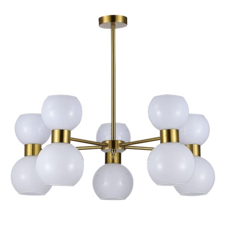 Ceiling EVOLUCE lamp. Sle1138-302-10. Thonet. 10x60 watts, E27, 73x73x47.8 cm, brass color-2