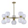 Ceiling EVOLUCE lamp. Sle1138-302-10. Thonet. 10x60 watts, E27, 73x73x47.8 cm, brass color