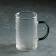 Magistro Sarah Glass Set for Drinks, 5 objects: Bench 1.75 l, 4 circles 300 ml