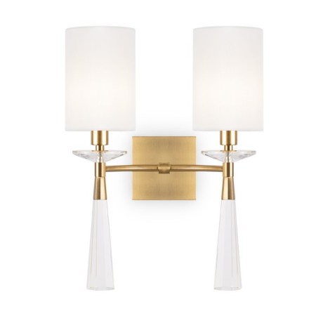 Bra Maytoni Mod224WL-02BS, 2HE14, 60W, 15.9x35x46.8 cm, brass color-1