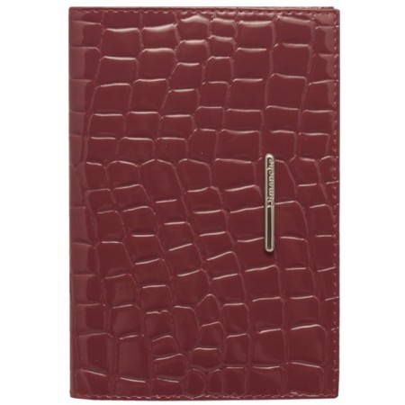 Nice cover cover, glossy skin, burgundy crocodile color