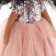 Soft doll "Tina in a pink dress with sequins", 32 cm