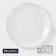 Porcelain dining porcelain Magistro "Tandy", D = 25 cm, white color