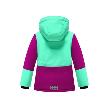 Ski suit for girls for, height 140 cm, raspberry color-2