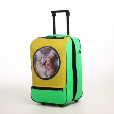 Baby suitcase 32 l (s), lightning department, green/yellow color
