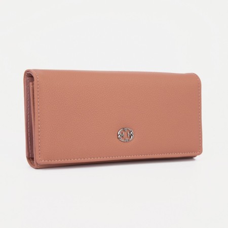 Women's wallet on magnet, pink color