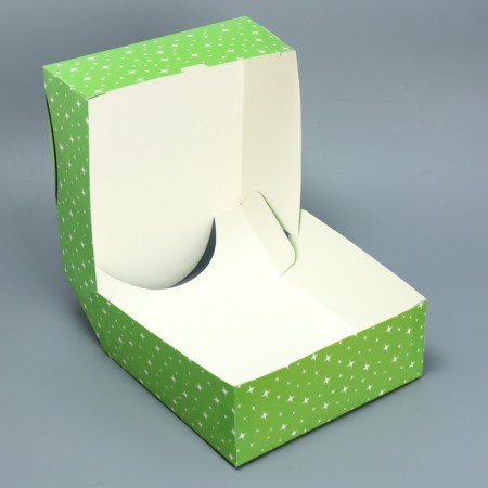 Gift folding box, packaging, "avocado", 25 x 25 x 10 cm-3