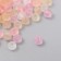 Glass 8/0 "Matte translucent. Melange yellow" 10 g
