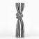 Climber for one candle “Knot”, white-black color 29.5 x 7.5 x 7.5 cm