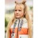 Jacket for girls, height 140 cm, orange color