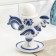 Souvenir stand for the egg "Rooster", 10 x 10 x 12 cm, gzhel, cobalt