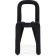 Garden Metal Metal Metal Carcass/Fabric, Black 35x48x78 cm