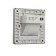 Built-in lamp for stairs, 1.5 watts, 60 lm, 3000k, IP20, 220V, T-white. Light, silver.
