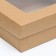 The box is folding, the lid is, with a window, craft, 16.5 x 12.5 x 5.2 cm