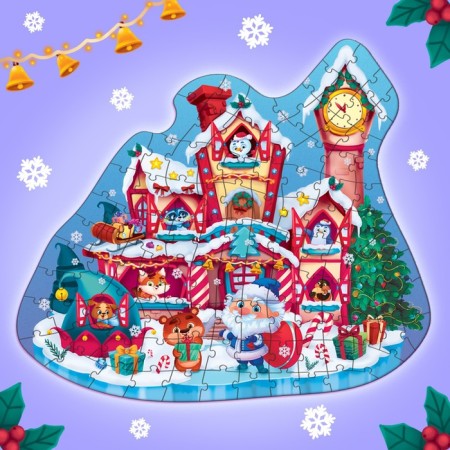 Luminous puzzle "Give New Year's Gifts", 104 details-4