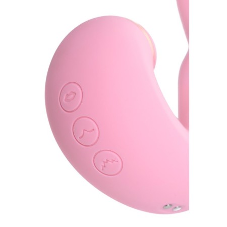 Multifunctional stimulator of the Jos Juna clitoris, pink color, 15 cm-5