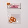 Carabiner "Ring" d = 2 cm (set of 3 pcs.), Orange color
