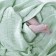 Knitted blanket, size 90x118 cm, mint color