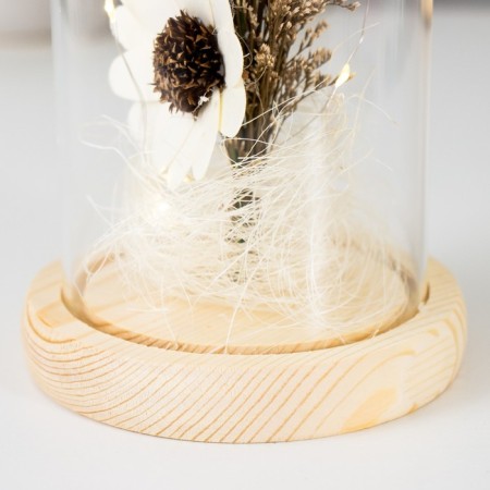 Nightlight "Flowers" LED from batteries 3HAAA 11x11x20 cm Risalux-4