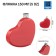 Flaw for alcohol and water "Heart", stainless steel, gift, female, 150 ml, 5 oz