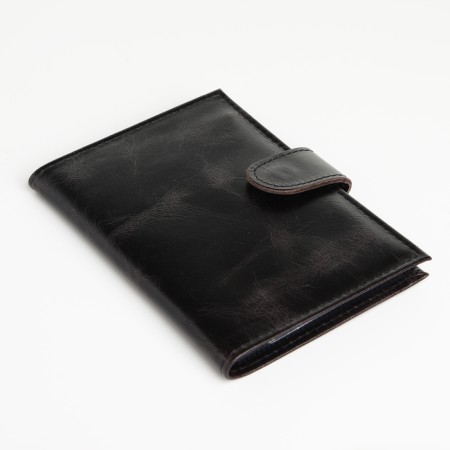 Cover for auto documents on the button, textura, black color-2