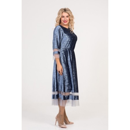 Women's dress, size 66, gray color-3