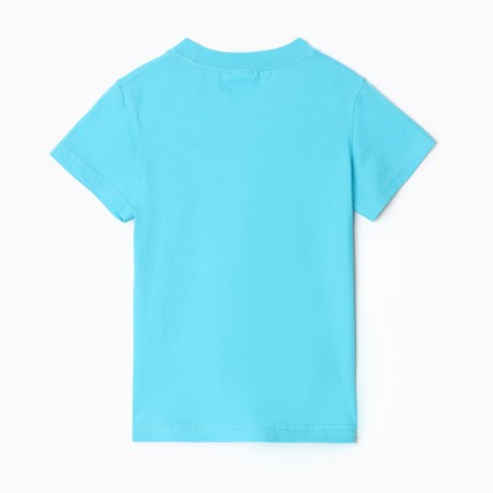 T -shirt for nursery, turquoise color, height 98 cm-3