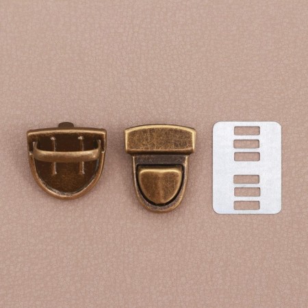 Bag -3 × 2 cm fastener, bronze color-2