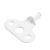 Window limiter for PVC white, zinc