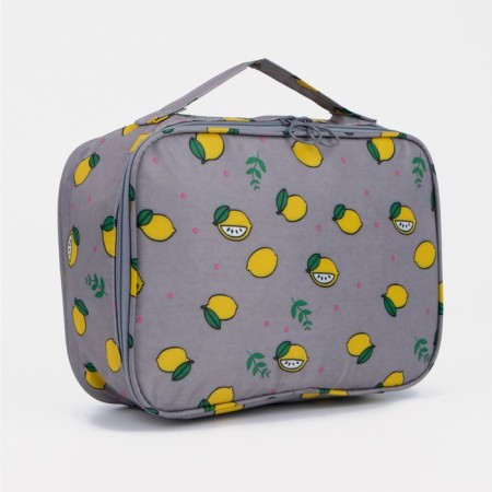 Lightning cosmetic bag, gray color