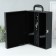 Casket wood, leatherette for 2 bottles "premium. Patterns" 3 objects 11.5x26x37 cm