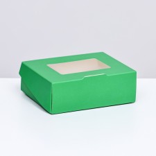 Temple container, green, 10 x 8 x 3.5 cm