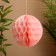Ball paper decorative, diameter 20 cm, col. pink
