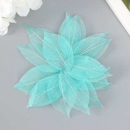 Leaves sidelled for creativity "mint" set 20 pcs h = 6-6.5 cm-2