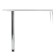 Bar countertop with a support, 1000x580x820 mm, sugar