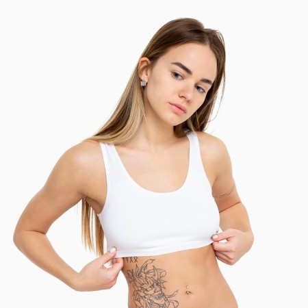 Bustier (top) female, white color, size 46
