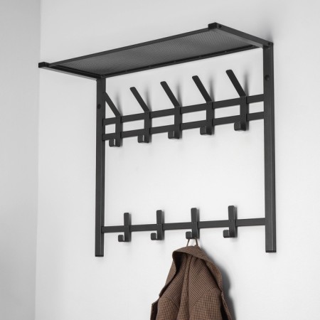 A hanger with a shelf of 2-long Toronto 22, 67 × 27 × 58.5 cm, color graphite-7