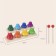 Musical toy "Eight Tonal Bells" 23 × 6 × 12.5 cm