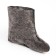 Women's boots with insulation, size 39, black color, PVC