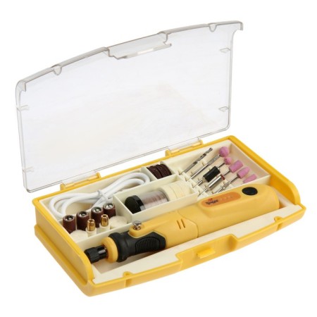 Graver Battery Tundra, 12 V, 0.7 Ah, Micro-USB, 5000-15000 rpm, 3 square meters, 76 pr.