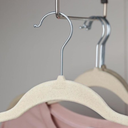 Clothing shoulders, size 46-48, flocked coating, price per pcs, white color-1