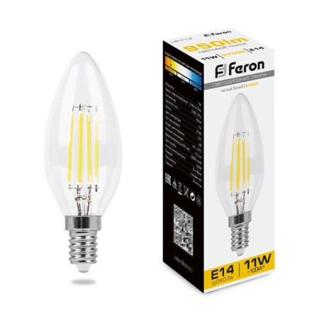 LED LED Feron, E14, 11 W, 230 V, white warm light