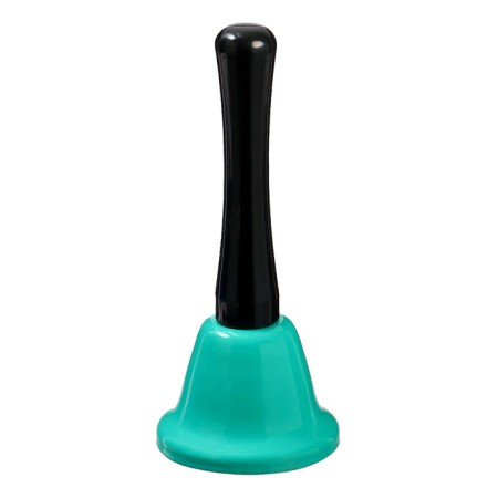 Metal bell, desktop call "Funk", 12.5 x 5 cm, turquoise