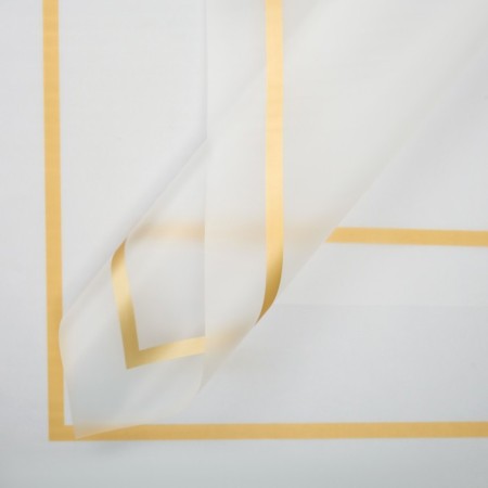 Matte film "Square", gold, 0.58 x 0.58 m