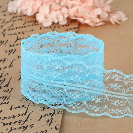 Capricon lace, 45 mm × 10 ± 1 m, blue color-2
