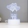 Sensor lamp "Four hearts" LED 7 USB colors/from BAT. White Risalux
