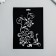 Plastic stencil "Flowers" 14.5x20cm