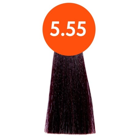 Cream-color hair Permanent Ollin Professional N-Joy, tone 5/55, light brown-haired intensive macherate, 100 ml-1
